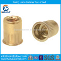 Zinc plated carbon steel ribbed series rivet nut